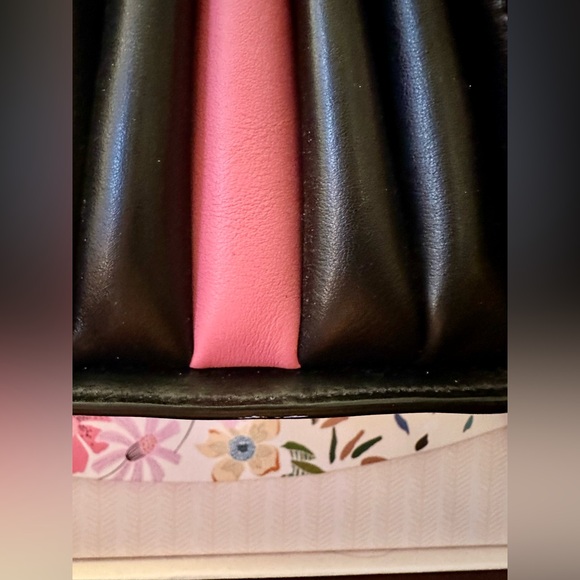 Prada 2-Way Saffiano Leather Black with Pink Interior Accordion Bag - Picture 7 of 15